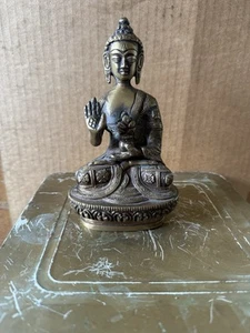 6 Inch Bronze Medicine Buddha Bhaisajyaguru or the Buddha of Healing - Picture 1 of 14