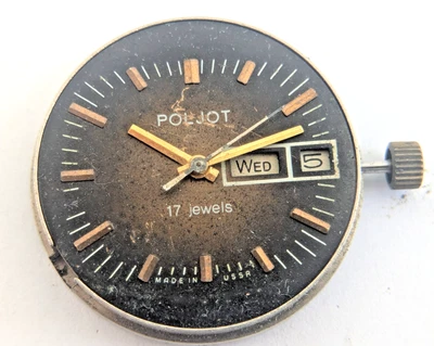 Reloj Poljot 2628 Movimiento Funcionamiento De Colección Rusia URSS para Piezas p5 Foto 1 de 4