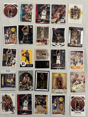 Lote de tarjetas Pacers Reggie Miller RC Haliburton Oneal Rookie Artest Stephen Jackson Foto 1 de 4