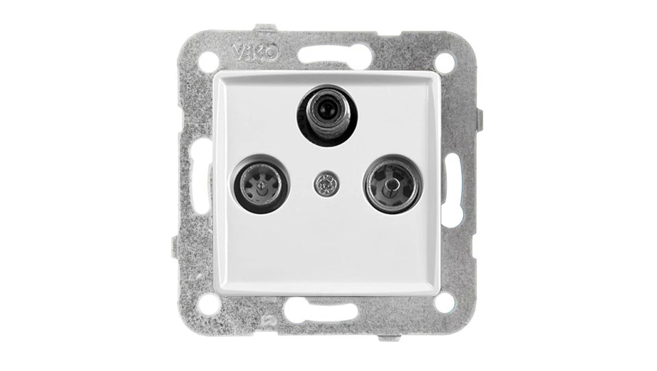 Panasonic LINERA S RTV-SAT enchufe final blanco brillo 91440041/T2UK Foto 1 de 1