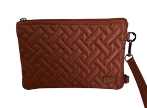 Lug Peekaboo Phone Pouch Wristlet Bag Copper Brown New With Out Tags Purse RFID - Picture 1 of 3