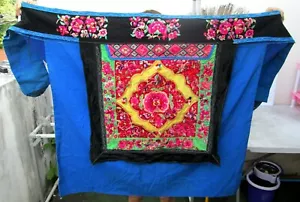 Vintage Yi Hill Tribe handgefertigte Babytrage Quilt bestickt Textil - Bild 1 von 2