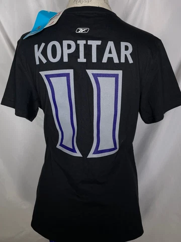 Anze Kopitar #11 Women's Los Angeles Kings Black Jersey Style Shirt MEDIUM NWT Cover