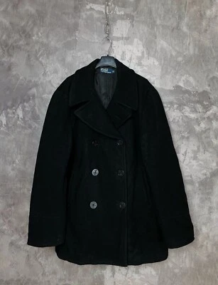 Vintage Polo Ralph Lauren Wool Toggle Coat Size M Black Men’s  - Image 1 of 4