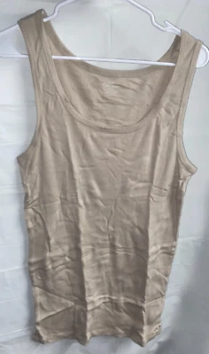 Calvin Klein Men's Cotton Ribbed Tank Top Tan Size XL  - Image 1 of 4