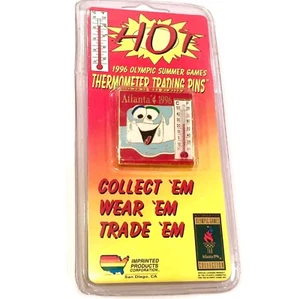 1996 Summer Olympic Games Hot Atlanta GA Izzy Thermometer Trading Pin New Sealed - Picture 1 of 1