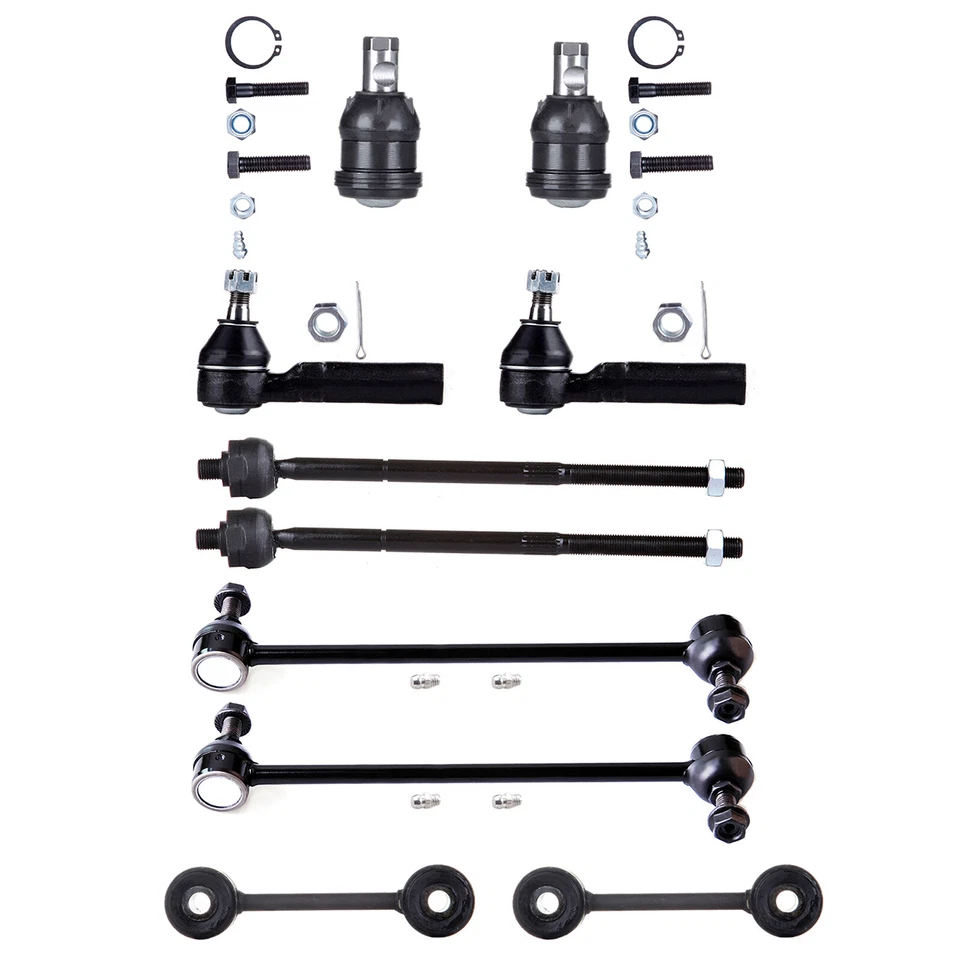 Set Of 10 For 1996-2000 Dodge Grand Caravan Front Tie Rods Ball Joints Steering Foto 1 de 1