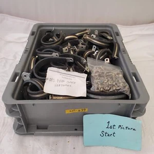 Lot of Assorted Cushion Clamps Black Galvanized Steel LOT 639 - Bild 1 von 7