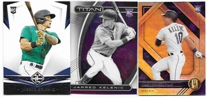 Lote (3) Tarjetas Panini Chronicles Jarred Kelenic 2021 (Titán, Estándar Dorado) RC - Imagen 1 de 1