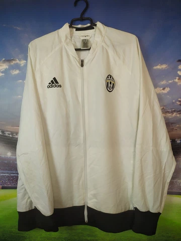 Juventus Training Jacket With Zipped White Adidas Polyester Mens Size XL Cover