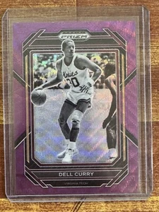2023 Panini Prizm Draft Picks #83 Dell Curry Purple Wave Prizm Hokies - Picture 1 of 2