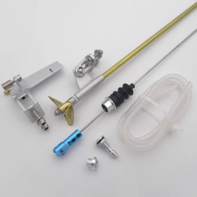 3.175mm 1/8" flexible Cable Shaft Strut 52mm Rudder Metal Propeller for RC Boat - Image 1 of 4