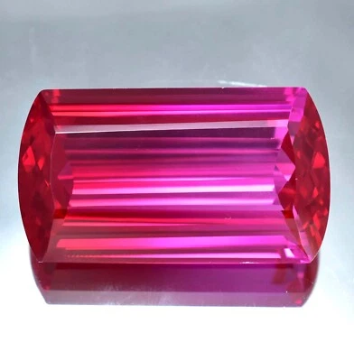HUGE 161.40 Ct Natural Bi-Color Red, Pink Shaded Sapphire Gemstone GIT Certified - Image 1 of 4