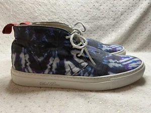 Del Toro Chukka High Top Men’s Blue/white Made in Italy Casual Shoes Sz 9 312 D - Picture 1 of 10