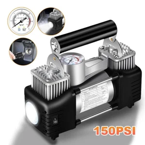 Electric Pump Air Compressor Car Tire Inflator Heavy Duty Portable 12V 45L/min - Picture 1 of 7