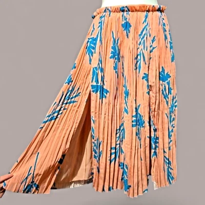 СЕРЫЙ от JASON WU персиково-розовый синий аккордеон плиссированные гофрированные midi высокие прорези 4 3I - Изображение 1 из 4