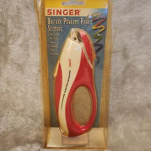 Singer Battery Powered Fabric Electric Scissors Model 80596 NOS New Ugly Package - Picture 1 of 4