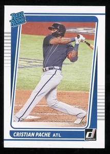 Donruss Base Rated Rookies 2021 #31 Cristian Pache - Atlanta Braves - Imagen 1 de 2