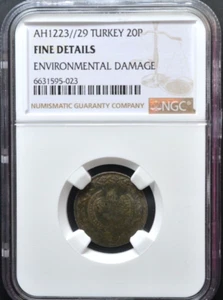 TURKEY, 20P AH1223 29, NGC,----440--- - Picture 1 of 5