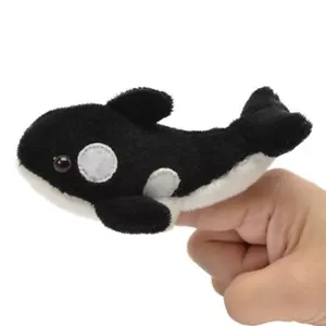 Marioneta de dedo de ballena de 5" de felpa con aspecto elegante - Imagen 1 de 1