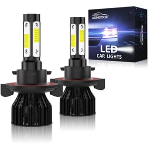 Combo H13 LED Bulbs Fit CAR Headlight High Low Beam KIT 36000LM Ultra Bright - Picture 1 of 14
