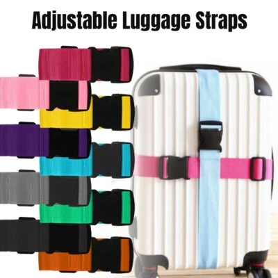 NEU Buckle Lock Spanngurt praktisch verstellbar Gepäckgurte Packgurt - Bild 1 von 4