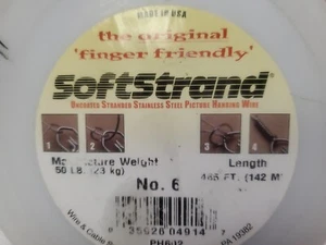 Picture Hanging Wire Stainless Steel SoftStrand 50 lbs, 9 Feet - Picture 1 of 1