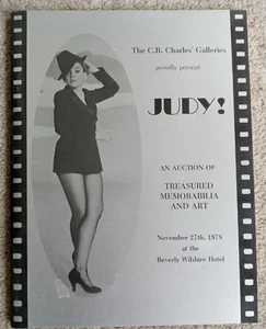 Judy Garland Auction Catalogue 1978, C.B. Charles Galleries Limited Edition - Picture 1 of 6