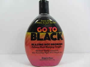 SUPRE GO TO BLACK BLAZING HOT EXTREME DARK BRONZER TANNING LOTION 12 OZ - Picture 1 of 1