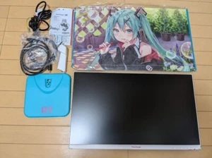 ViewSonic × HATSUNE MIKU VA2456-MIKU 23.8-inch IPS Full HD LCD Display Excellent - Picture 1 of 7