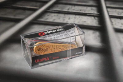 Pastilla central DiMarzio DP288F UtoPIA bobina única - oro satinado / espacio F Foto 1 de 3