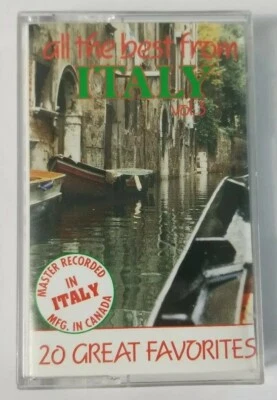 All the best from ITALY 20 Great Favorites Vol 3 Cassette Tape Madacy - Image 1 of 3