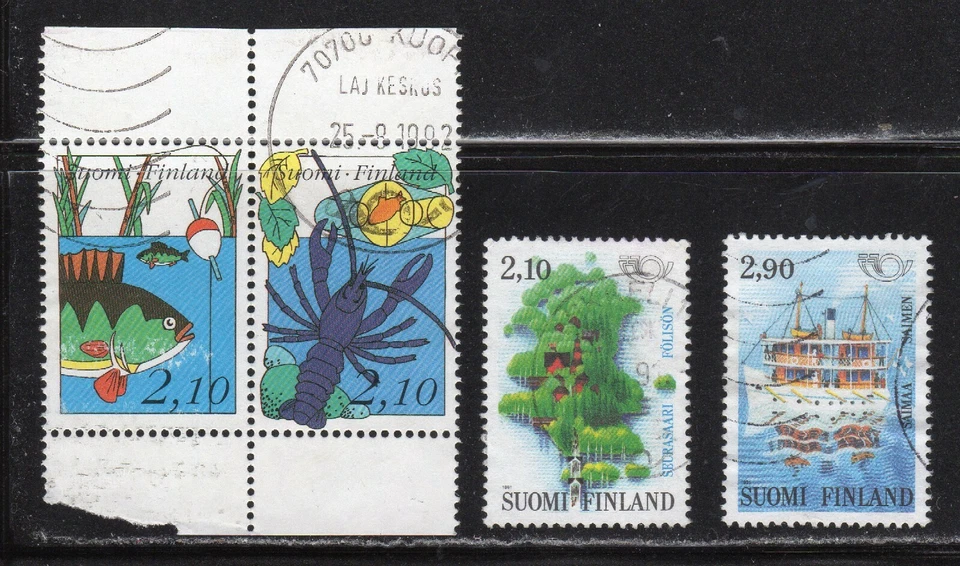 Finland 1999 SC# 863b.c. - 864-865 - One Pair - Two Singles - Used Lot # 56 - Image 1 of 1