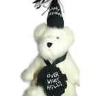 Boyds 8" Bear Happy Birthday Over What Hill-Ono Nada Nutteron 40th the party hat