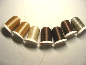 YLI VARIATIONS - 2 ply tribal polyester size 35 - 1000 yd spool - 7-spool lot - Picture 1 of 1