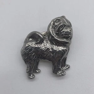 Vintage Silver Tone Dog Lapel Hat Pin - Picture 1 of 4