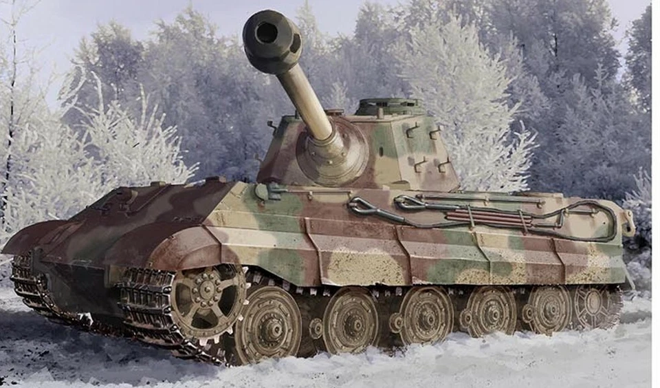 Kingtiger Late Production New Pattern Track S.pz.abt.506 1:35 Plastic Model Kit - Immagine 1 di 1