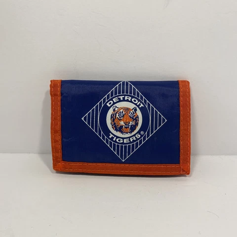 DETROIT TIGERS Vintage Wallet 1992 Fabric MLB Baseball Rare Cover