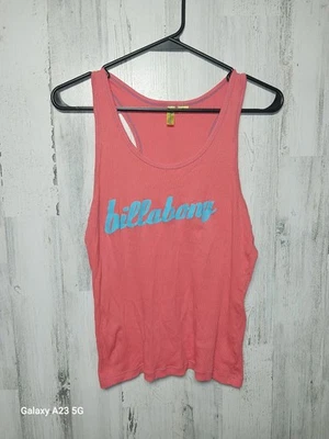 Camiseta sin mangas Billabong naranja acanalada espalda cruzada talla grande Foto 1 de 4