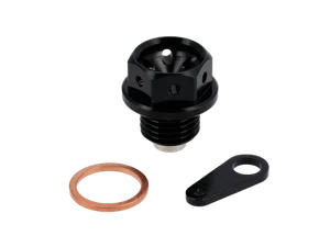 Set: CNC - Ölablassschraube Tuning, mit Neodym-Magnet, Dichtring und Blech für S - Picture 1 of 2