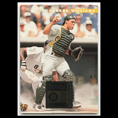 George Williams Rookie #485 1996 Donruss Oakland Athletics Baseball Card MLB NM - Image 1 of 3