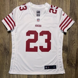 New San Francisco 49ers Christian McCaffrey Nike Football Jersey Women’s M $130 - Picture 1 of 8