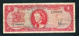 Trinidad y Tobago (P26c) 1 dólar 1964 QEII - Imagen 1 de 2