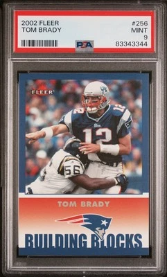 2002 FLEER TOM BRADY #256 PSA 9 - Image 1 of 3