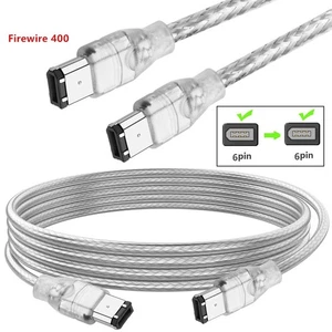 IEEE 1394 Firewire 400 6-Pin Male to 6-Pin Male Cable INTEL for Printer Scanner - Picture 1 of 5