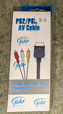 NEW IN BOX - Yobo AV Cable Compatible with Sony Playstation 2 PS2 PS1 PSOne PS3 - Image 1 of 4