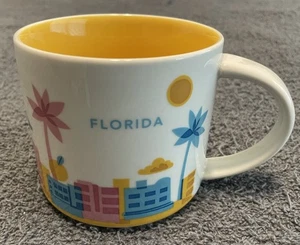 Starbucks You Are Here Collection Florida 2013 14 oz Coffee Mug City Tea Mint - Picture 1 of 6