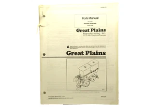 Great Plains Planter Row UnitParts Catalog Farm Engine Equip Agriculture Tractor - Picture 1 of 9