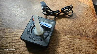SPARES REPAIR PARTS ONLY ATARI 2600 VCS - BLACK WIRED CONTROLLER JOYSTICK #RJF1 - Image 1 of 3
