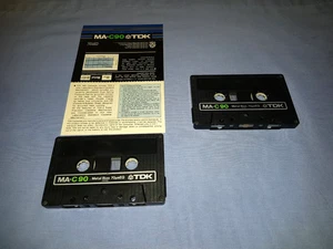 2 X TDK MA-C90 USED BLANK AUDIO CASSETTE TAPES - Picture 1 of 2